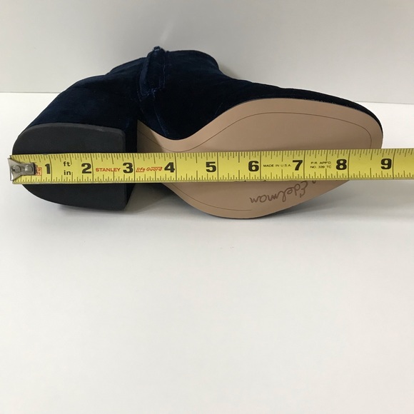 Sam Edelman Taye Velvet Ankle Boots - Picture 15 of 16